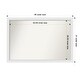 preview thumbnail 105 of 190, Wall Mirror Choose Your Custom Size - Extra Large, Blanco White Wood Outer Size: 46 x 31 in