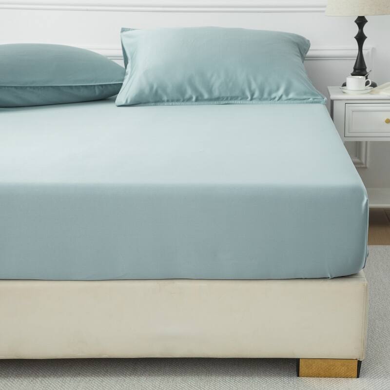 Luxury 100% Rayon from Bamboo 300 Thread Count Deep Pocket Sheet Set, Soft, Silky, All-Season Comfort