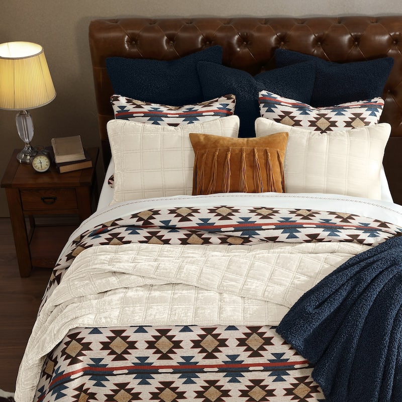 Tasha Polizzi for Paseo Road Mariella Western Aztec Chenille 3 Piece Duvet Cover Set