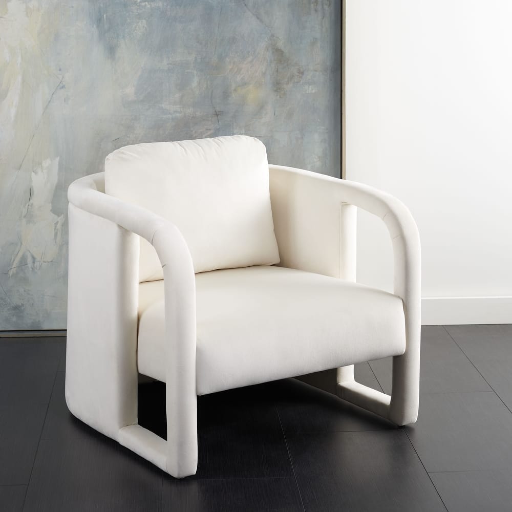 SAFAVIEH Leonie Accent Chair - 29" W x 31" D x 25" H - 29"W x 31"D x 25"H