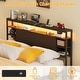 preview thumbnail 7 of 75, Bed Frame with Charging Station and RGB LED Lights, Sturdy Platform Bed with Storage Headboard,