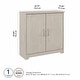 preview thumbnail 39 of 89, Cabot Small Entryway Cabinet with Doors by Bush Furniture