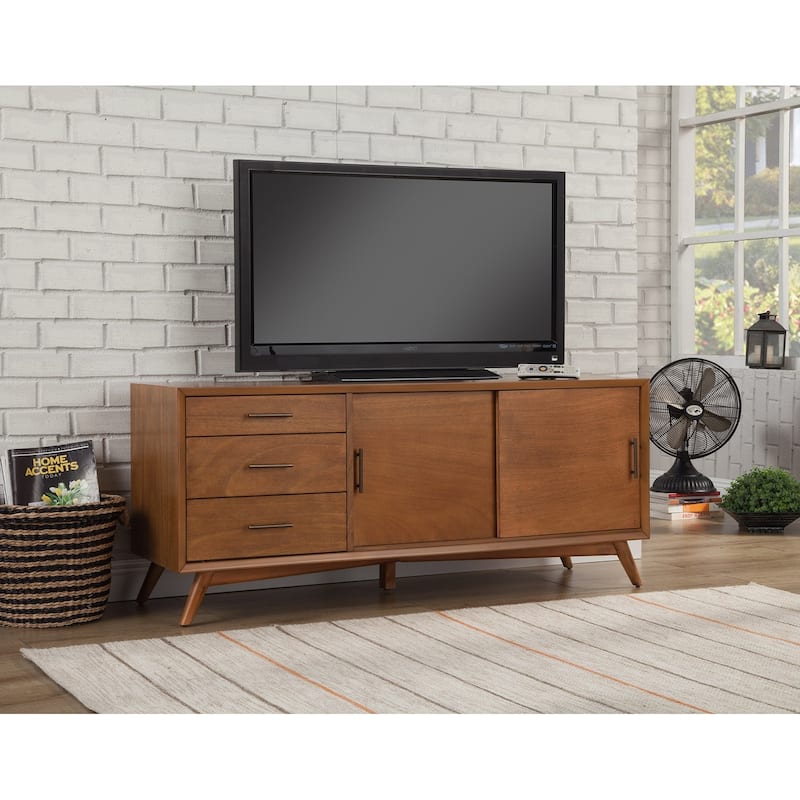 Flair 64" Acorn Mid Century Mod TV Console - 27" x 64" x 19"