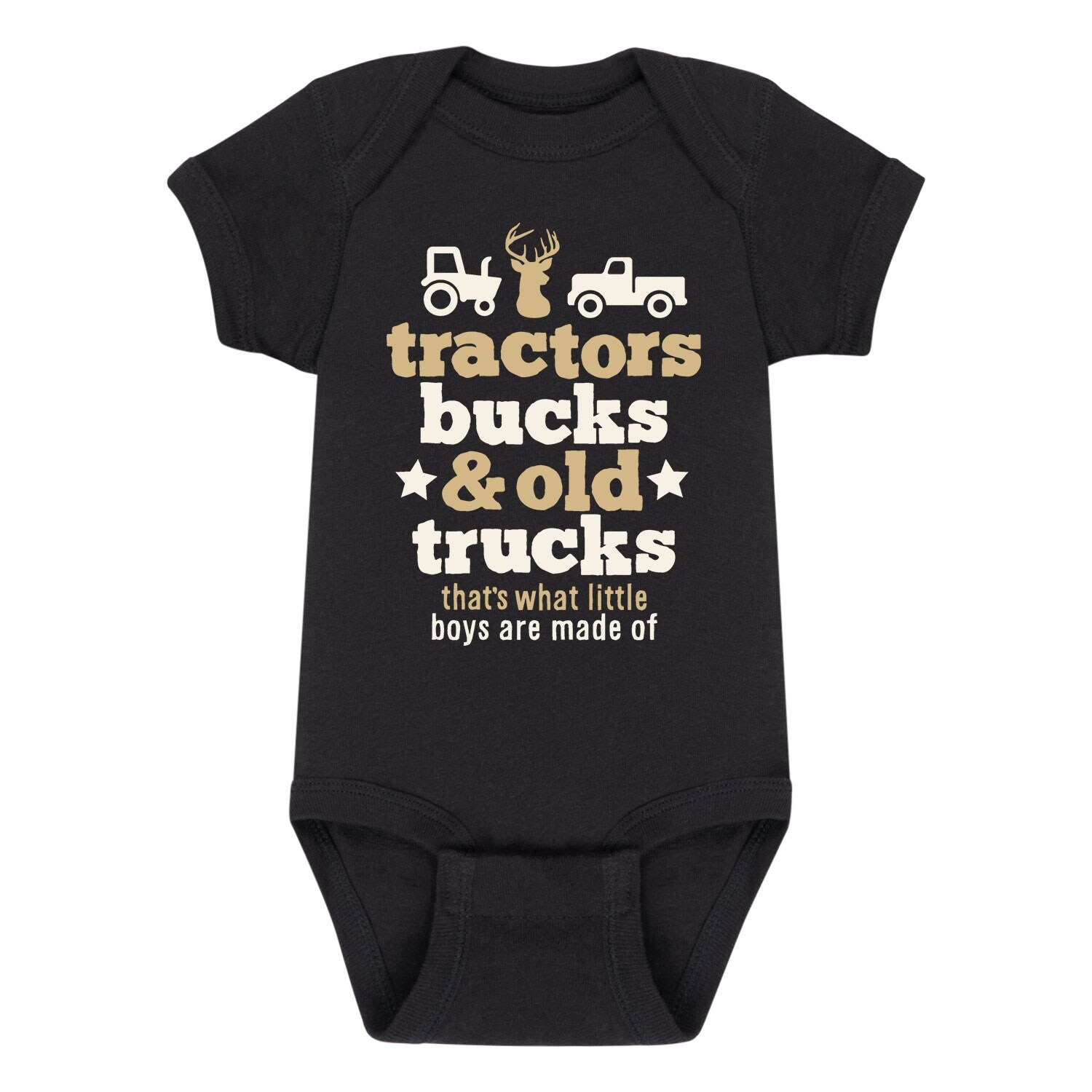 Shop Tractors Bucks And Old Trucks Infant One Piece Overstock 25366738