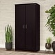 preview thumbnail 10 of 81, Cabot Tall Storage Cabinet with Doors by Bush Furniture Espresso Oak