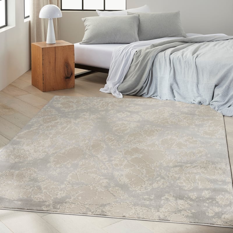 Calvin Klein CK011 Verdant Indoor only Grey Abstract Area Rug