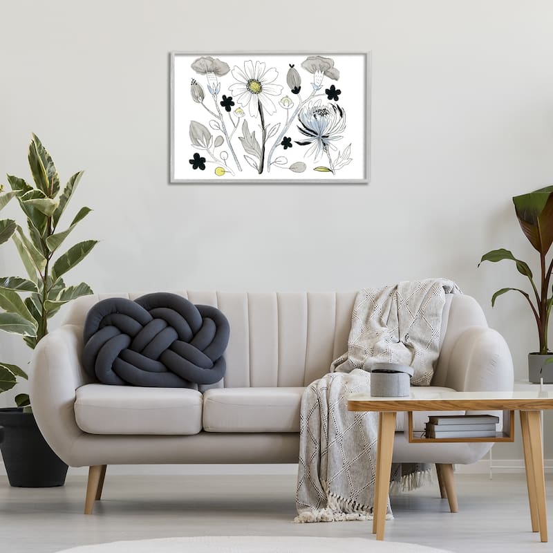 Stupell Simple Drawn Nature Sprigs Framed Giclee Art Design By Ashley Davis