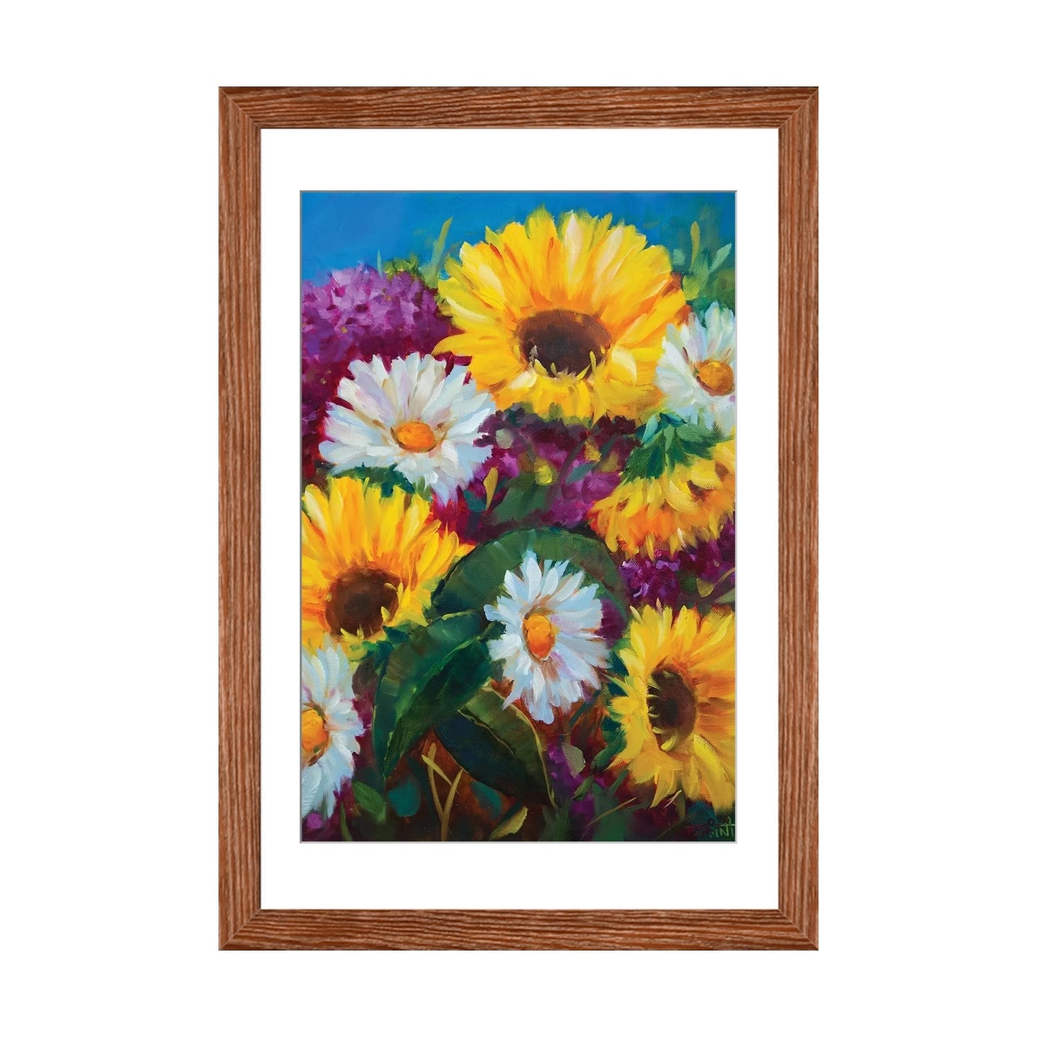 iCanvas Honeydew Sunshine Sunflowers And Whispering Daisies by Rohini  Mathur - Bed Bath & Beyond - 37601459
