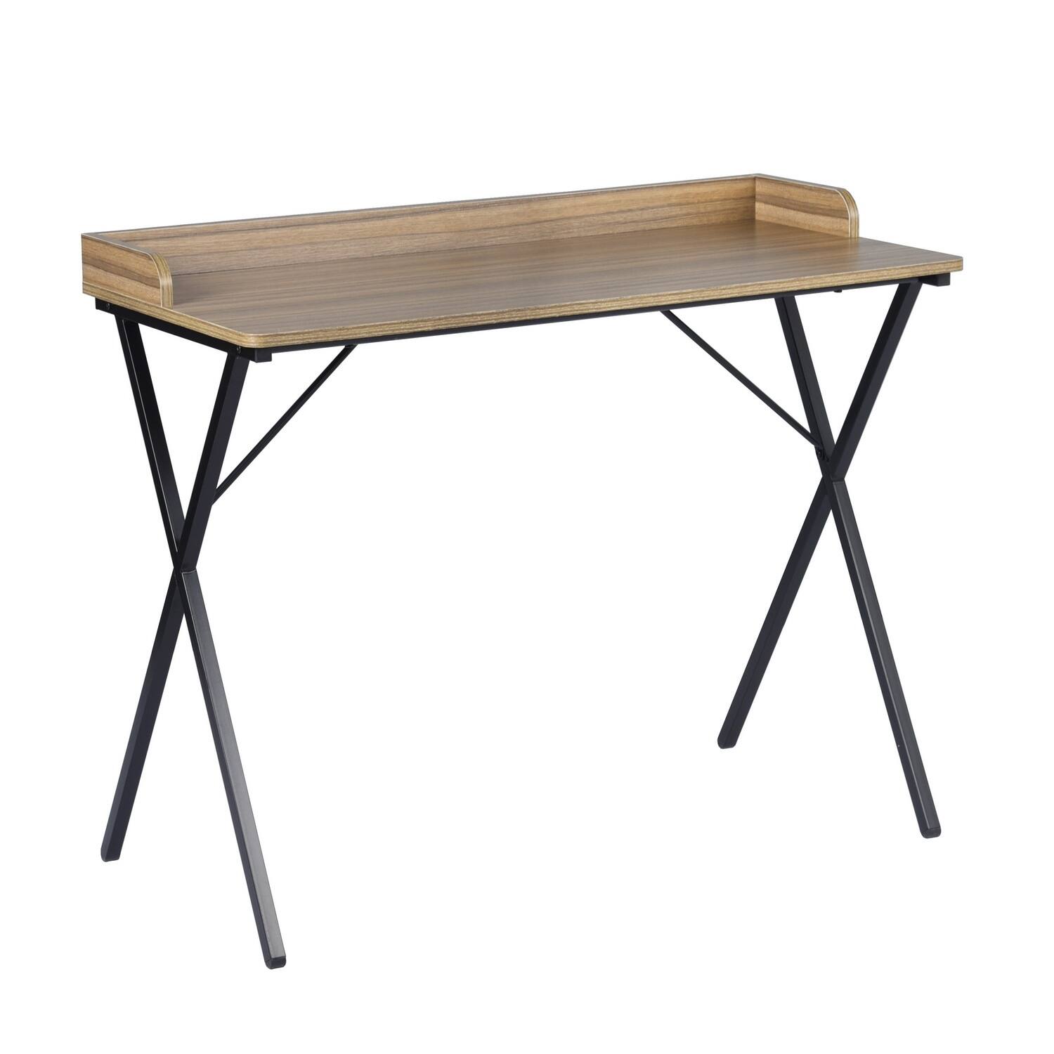 Mordern Rectangular Metal Computer Desk with Edge Partition Bed Bath