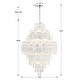 preview thumbnail 9 of 7, Addis 20 Light Polished Chrome Chandelier - 30.5"W x 49.5"H x 30.5"D