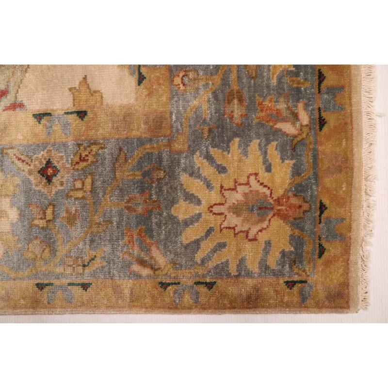ECARPETGALLERY Hand-knotted Jules Serapi Beige, Ivory Wool Rug - 7'10 x 9'10