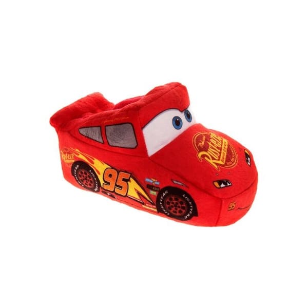 slide 2 of 5, Disney Pixar Cars Lightning McQueen Speedster Slippers. (Toddler/Little Kids) 11-12 - Red