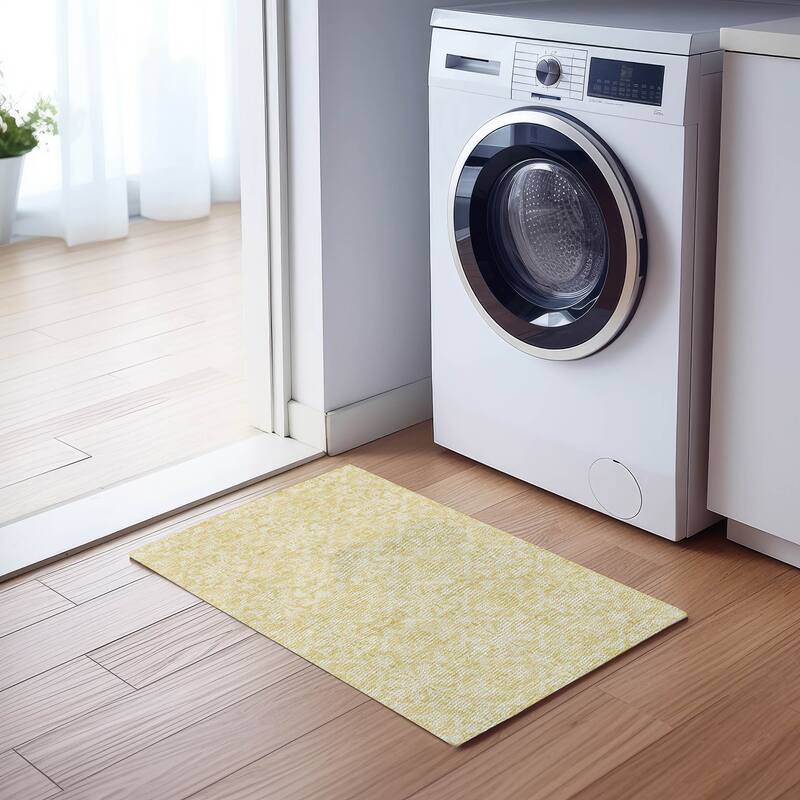 Machine Washable Indoor/ Outdoor Chantille Traditional Medallions Rug