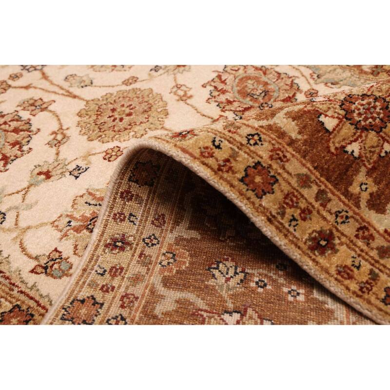 ECARPETGALLERY Hand-knotted Jamshidpour Cream Wool Rug - 6'0 x 8'9