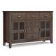 preview thumbnail 20 of 78, WYNDENHALL Stratford Solid Wood Transitional Sideboard Buffet - 54 inch Wide