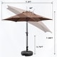 preview thumbnail 13 of 101, Autlaycil 7.5FT Solar Patio Umbrella with Base and Tilt,Crank