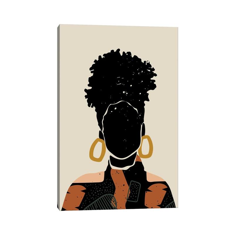 iCanvas "Black Hair No. 14" by Domonique Brown Canvas Print