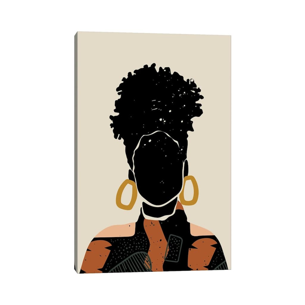 iCanvas "Black Hair No. 14" by Domonique Brown Canvas Print
