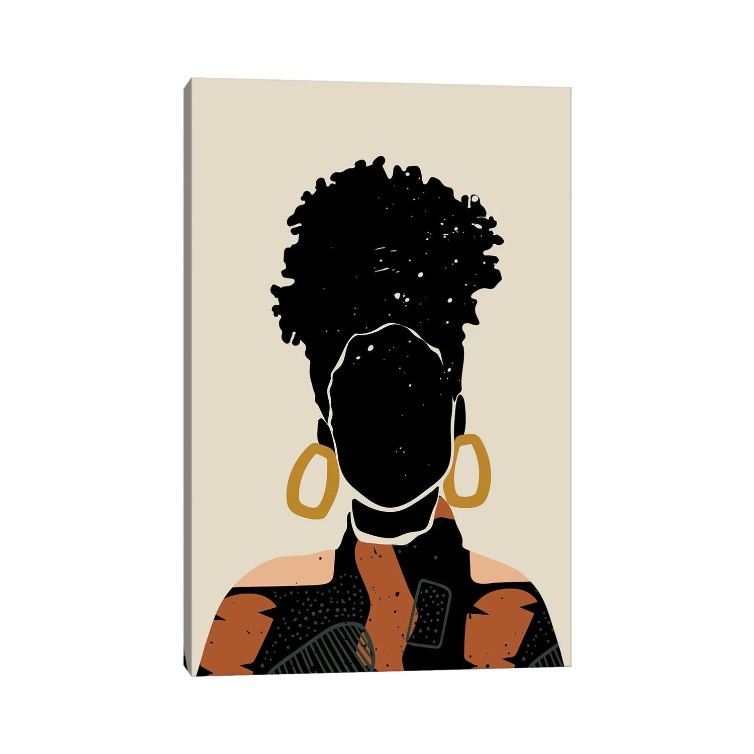 iCanvas "Black Hair No. 14" by Domonique Brown Canvas Print