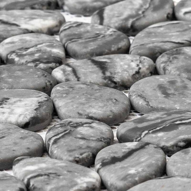 The Tile Life Recycled Cenote Pebble 13x13 Glass Floor, Wall & Backsplash Tile