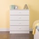 preview thumbnail 6 of 10, Bella 4-Drawer Dresser, White