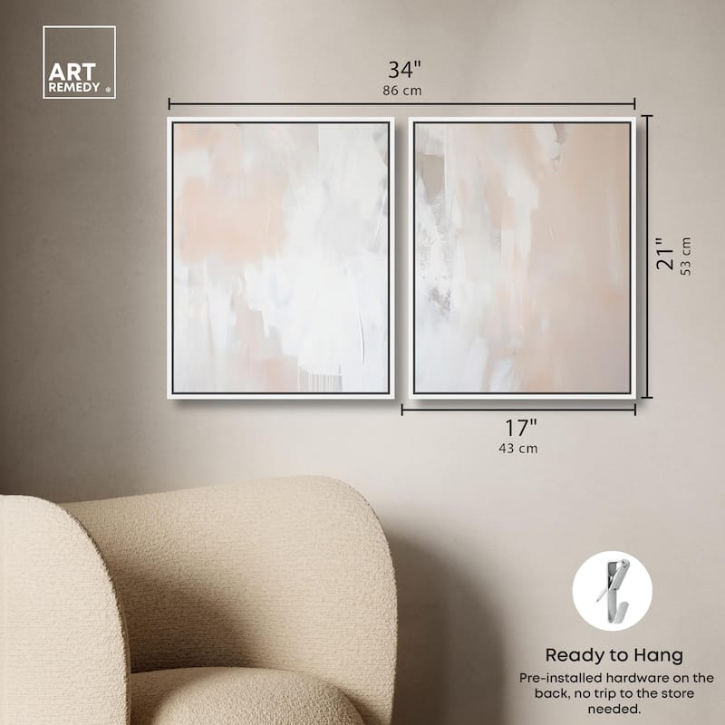 Opalescent Hues IV Canvas Set of 2 by Art Remedy