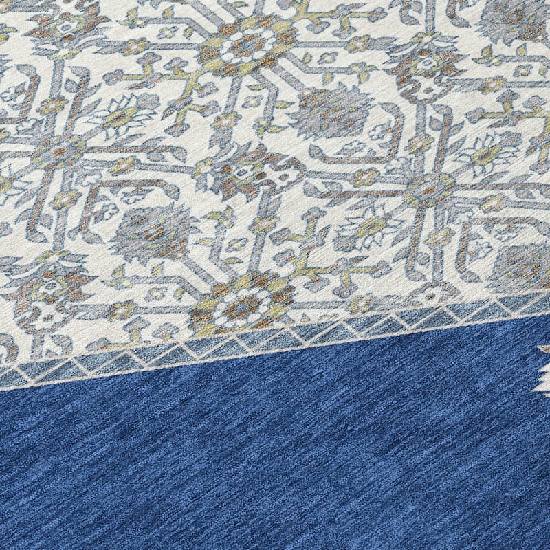 HomeRoots Oriental Traditional Rectangle Outdoor Rug