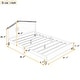preview thumbnail 3 of 8, Platform Bed Full Size, Wood Full Platform Bed Frame with House-Shaped Headboard for Kids, No Box Spring Needed, White Pink