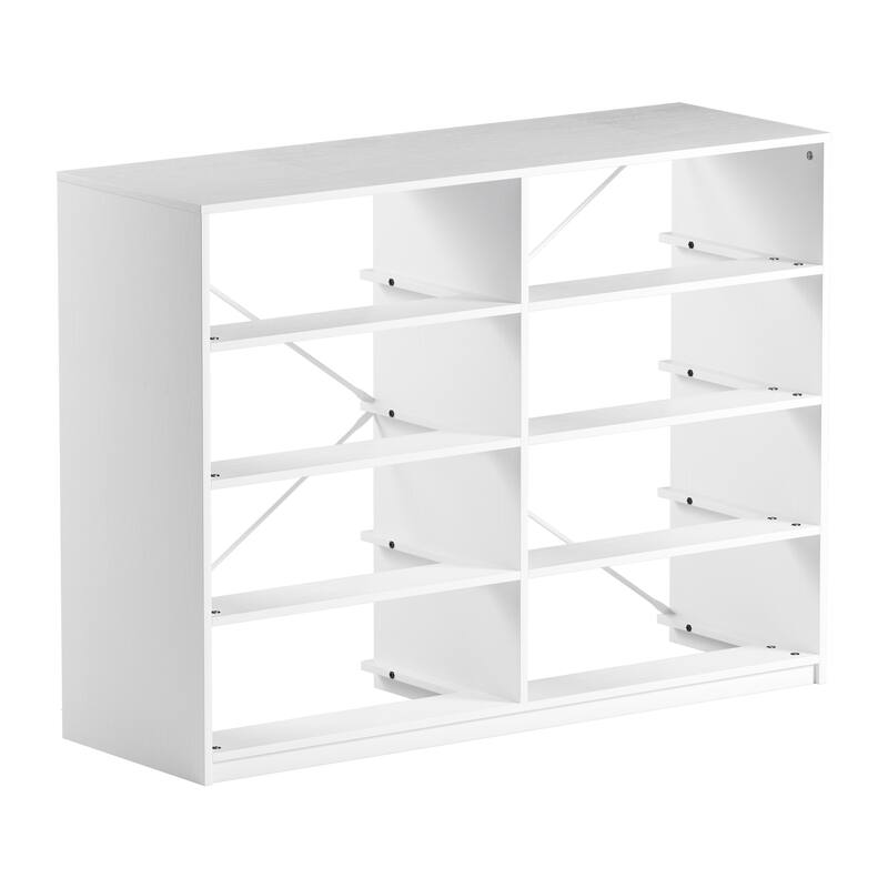 Modern Minimalist 8-Drawer Dresser with Large Fabric Drawers