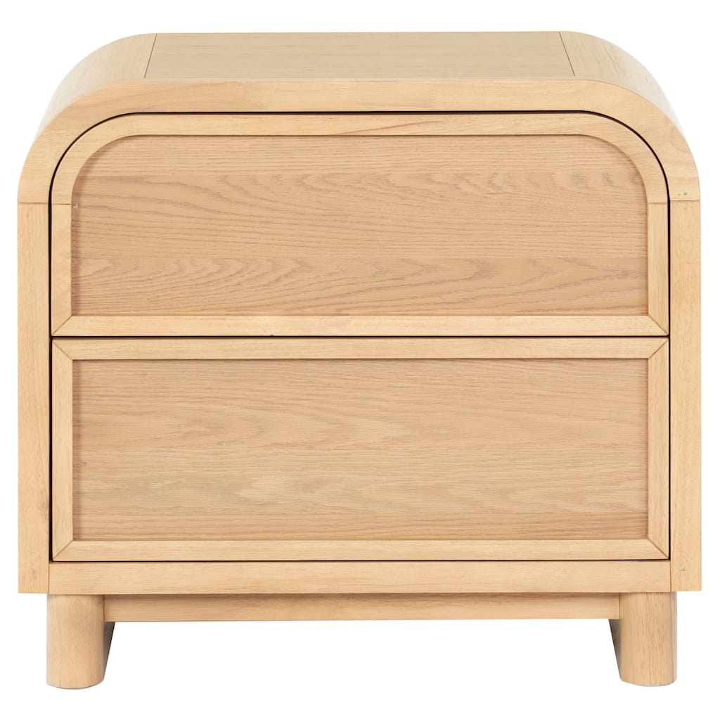 SAFAVIEH Couture Dinah 2 Drawer Wood Nightstand