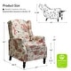 preview thumbnail 56 of 63, HULALA HOME Damaris Mid-Century Modern Manual Pushback Recliner with Wingback Design Set of 2