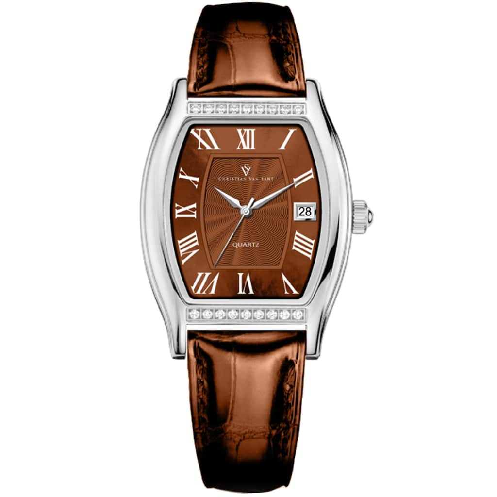 Christian Van Sant Women's Gemma Brown Dial Watch - CV2444 - One Size