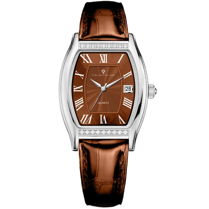 Christian Van Sant Women's Gemma Brown Dial Watch - CV2444 - One Size