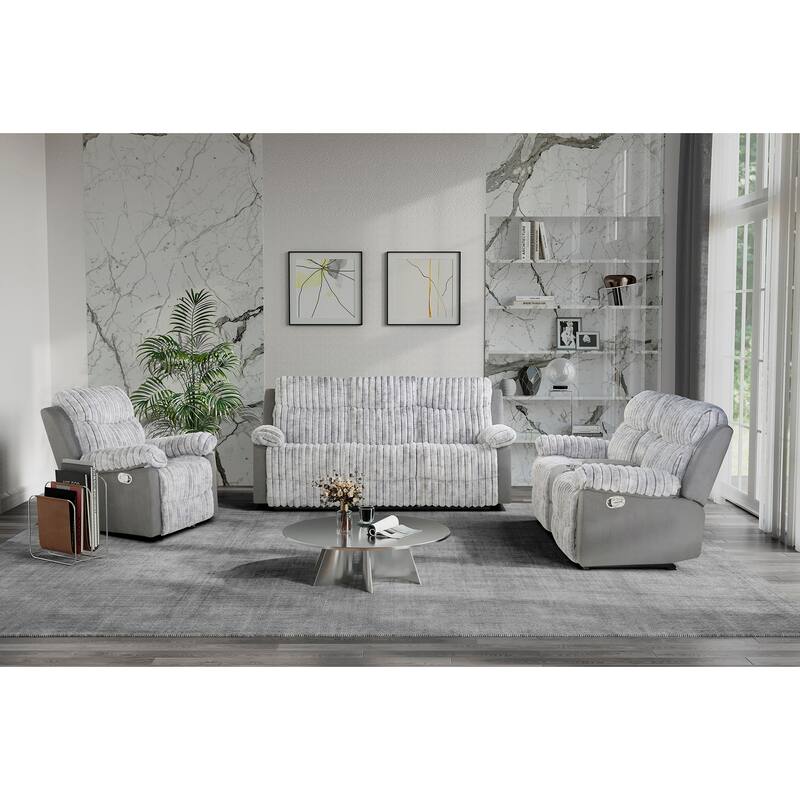 Brown Console Reclining Loveseat