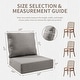 preview thumbnail 2 of 6, Gymojoy 6-Inch Thick Outdoor Deep Seating Cushion Set, 22"/24" Wide Options, Waterproof & Fade Resistant for Patio Furniture