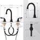 preview thumbnail 35 of 34, WOWOW 8 Inch Widespread Bathroom Faucet in Morden