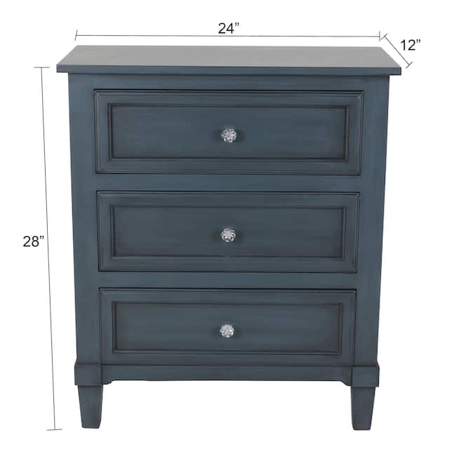 Becket 3-drawer Side Table