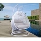 preview thumbnail 44 of 69, LeisureMod Chair Cover for 2-Person Hanging Egg Swing - Or Full Outdoor Wicker Patio Swing Lounger Chair with Stand & Cushions