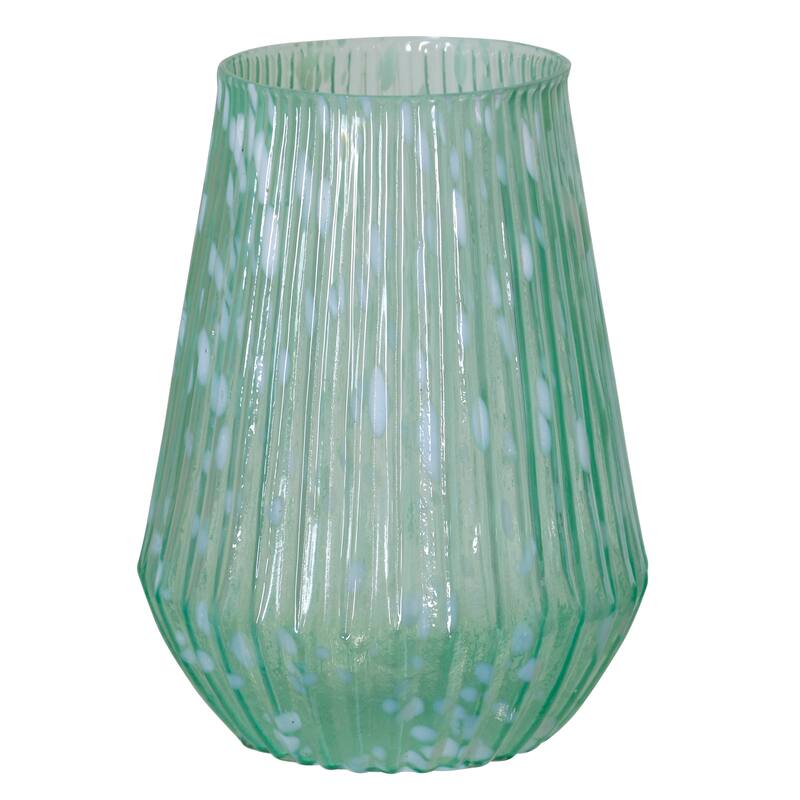 StyleCraft Cheena - Glass Vase - Green Cheena