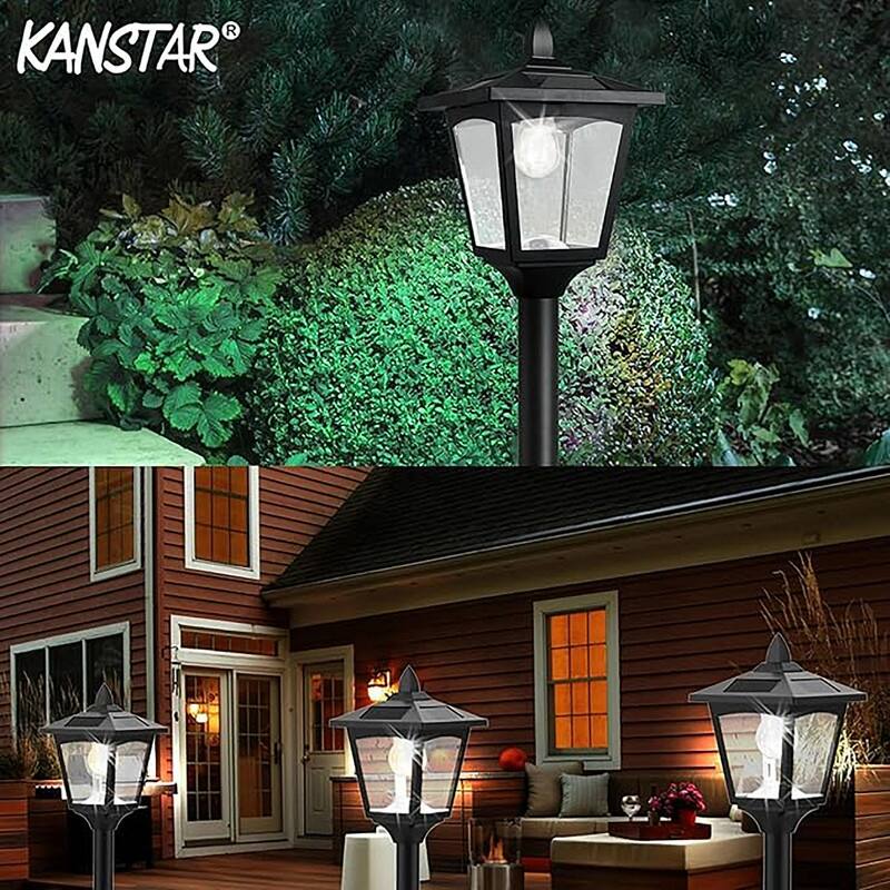 67" Adjustable Solar Lamp Post Light Waterproof Outdoor Street Light - 67''
