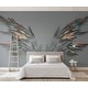 3D Embossed Dark Feather Wing Removable Textured Wallpaper - On Sale ...