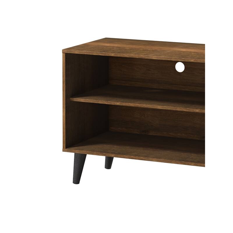 Amidon TV Stand for TVs up to 63", with 2 Storage Shelves& 1 Cabinet, Modern Entertainment Centre for TV in Living Room