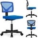 preview thumbnail 16 of 44, Office Computer Desk Chair with Wheels, Ergonomic Low-Back Mesh Rolling Work Swivel Chairs, Armless Comfortable Lumbar Support