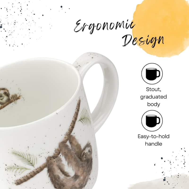 Royal Worcester Wrendale Designs Mug Wildlife Animals