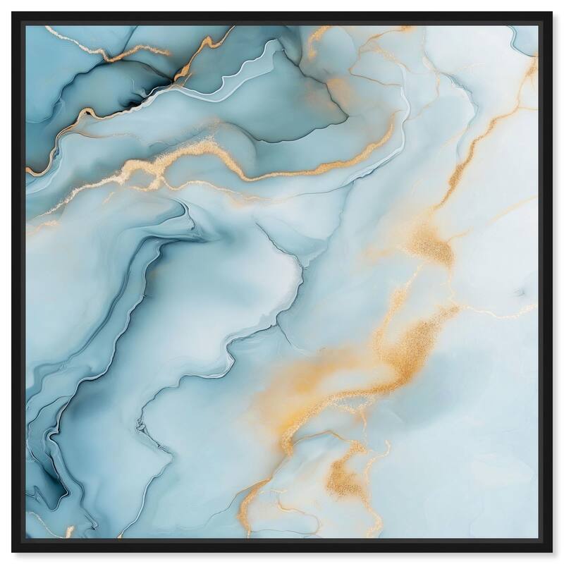 Precious Flow Canvas by Art Remedy - Black - 16" x 16"