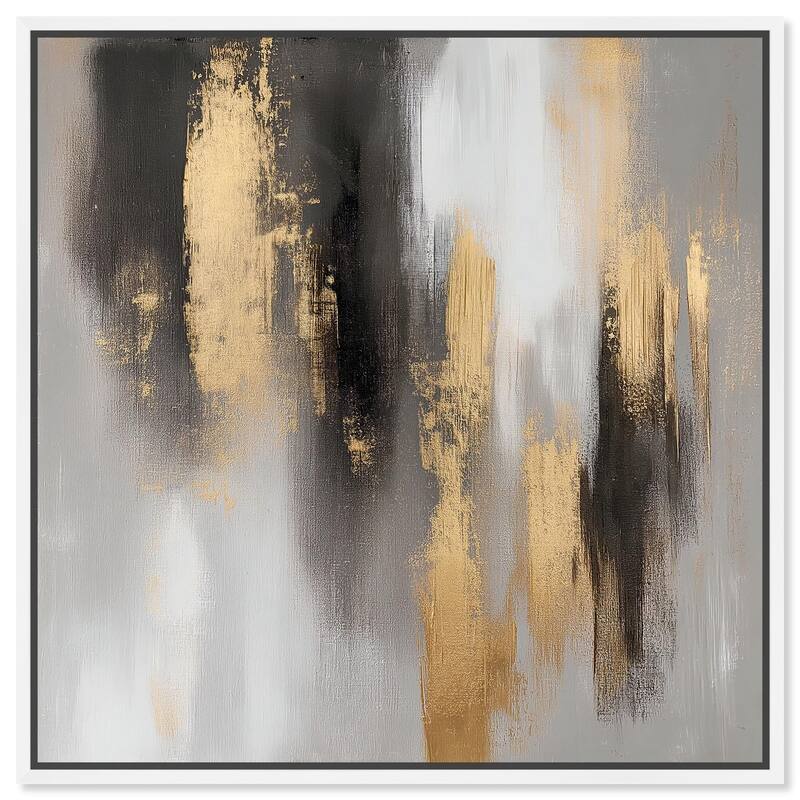 Gleaming Abyss II Canvas by Art Remedy - White - 12" x 12"