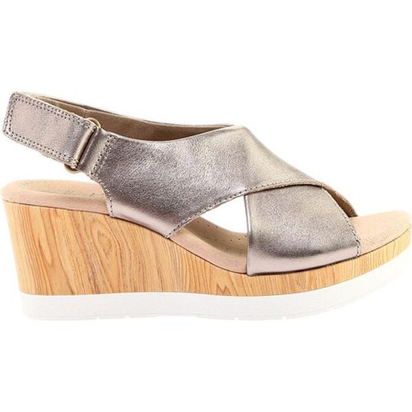clarks women's cammy pearl wedge sandal
