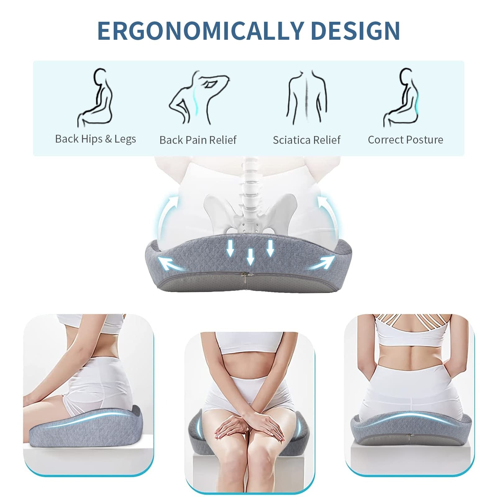 Sciatica pillow bed best sale bath and beyond