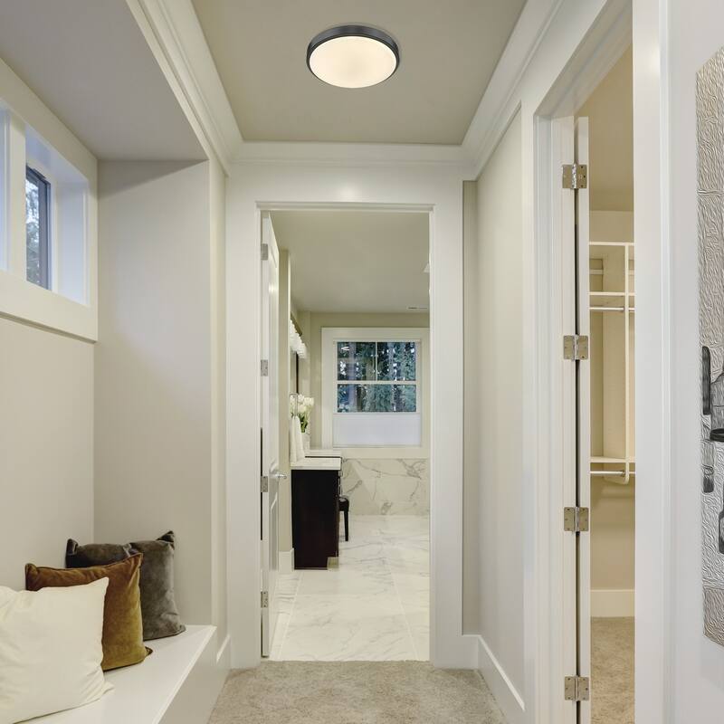 Gabi 13" Wide LED Flush Mount with Opal Glass