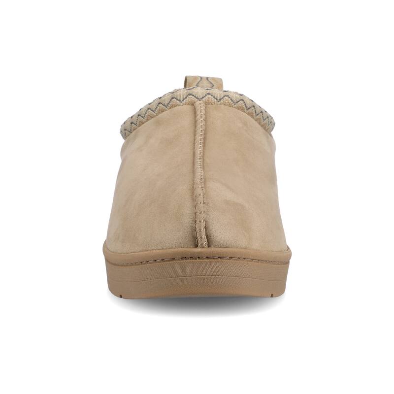 Vance Mens Wheeler Shearling Clog Slipper - Sand - L